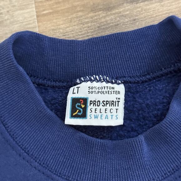 Vintage Pro Spirit Yacht Club Nautical Flag Sweatshirt LT Made in USA - Picture 4 of 6